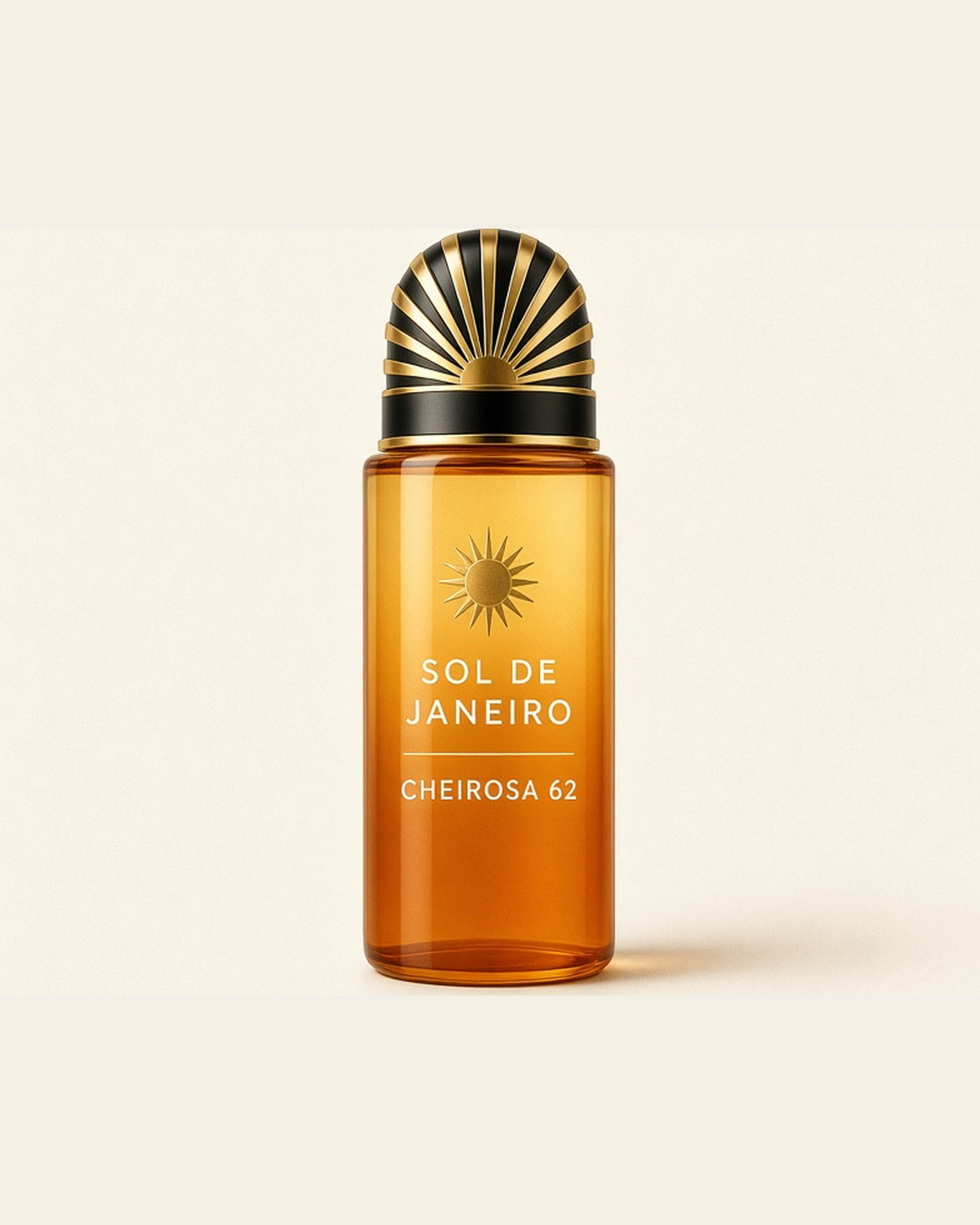 Sol de Janeiro Cheirosa 62 perfume mist with a sunburst cap