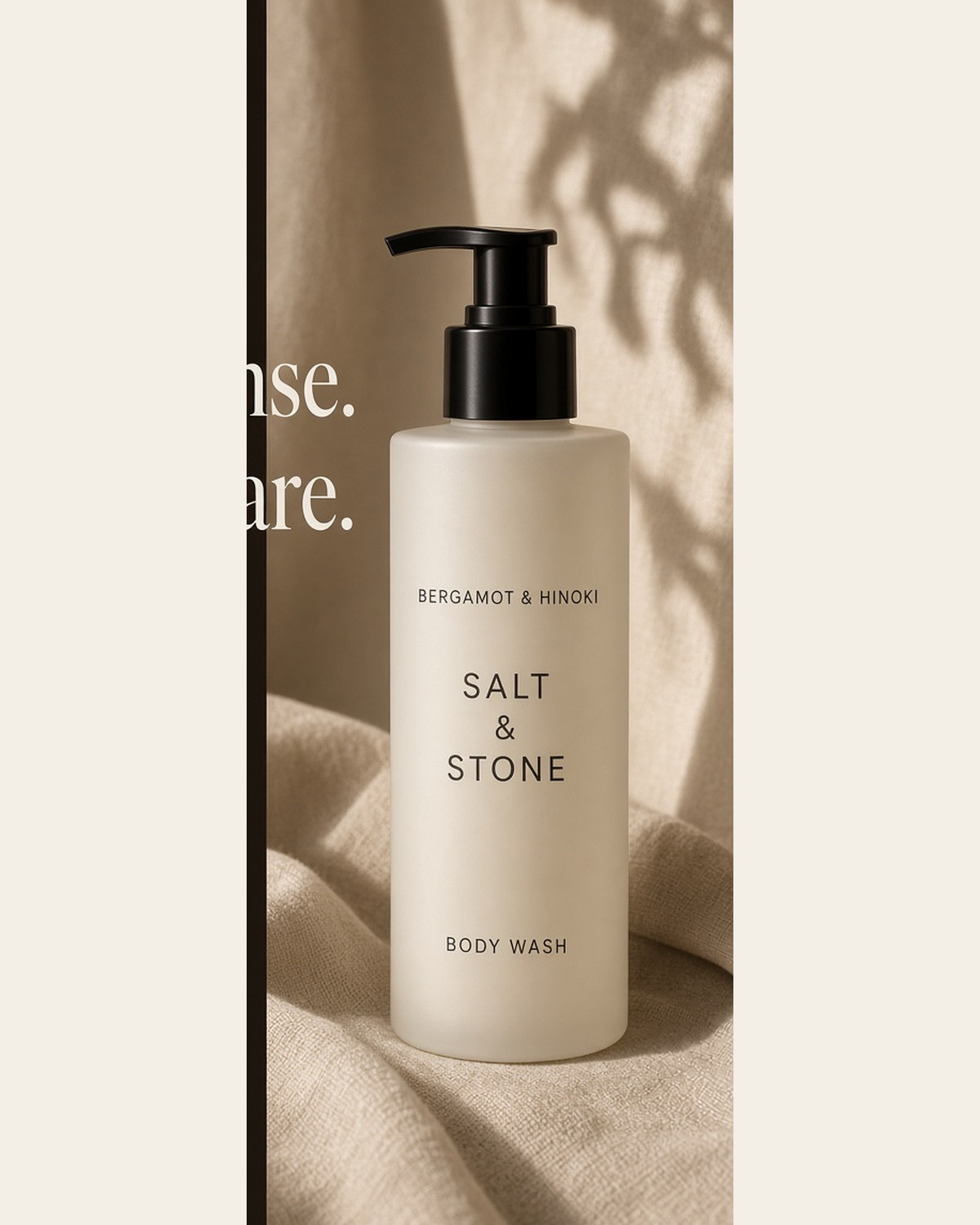 Salt & Stone Bergamot & Hinoki body wash